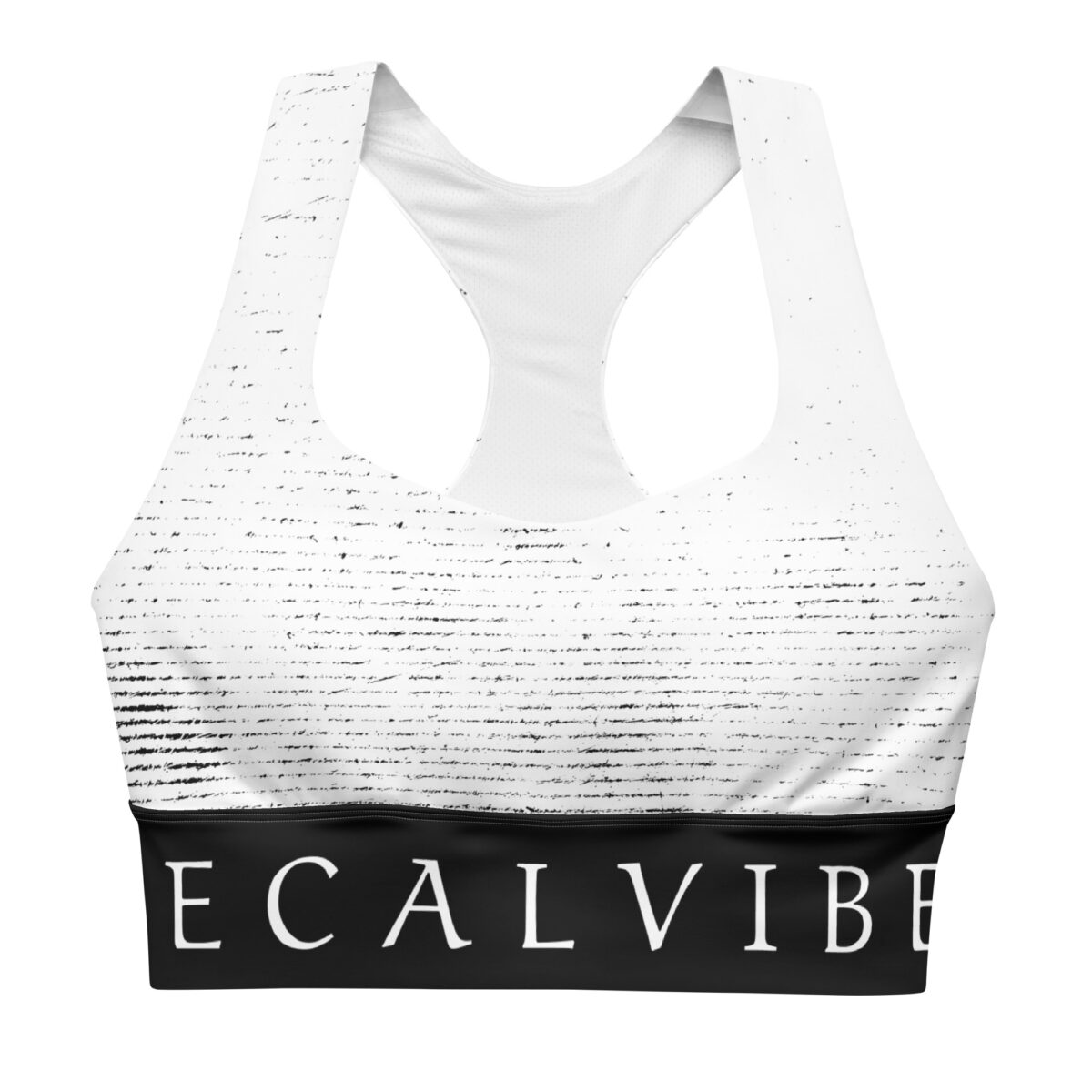 all over print recycled longline sports bra white front 6843ba9942d86 longline sports bra
