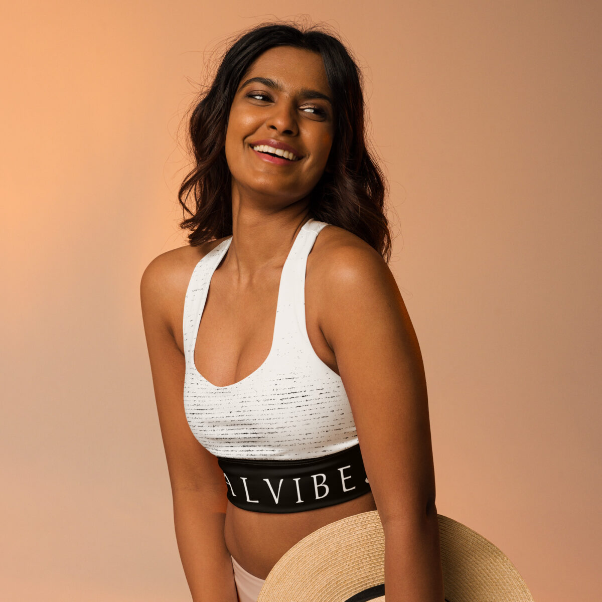 all over print recycled longline sports bra white left front 6843ba99430a3 longline sports bra