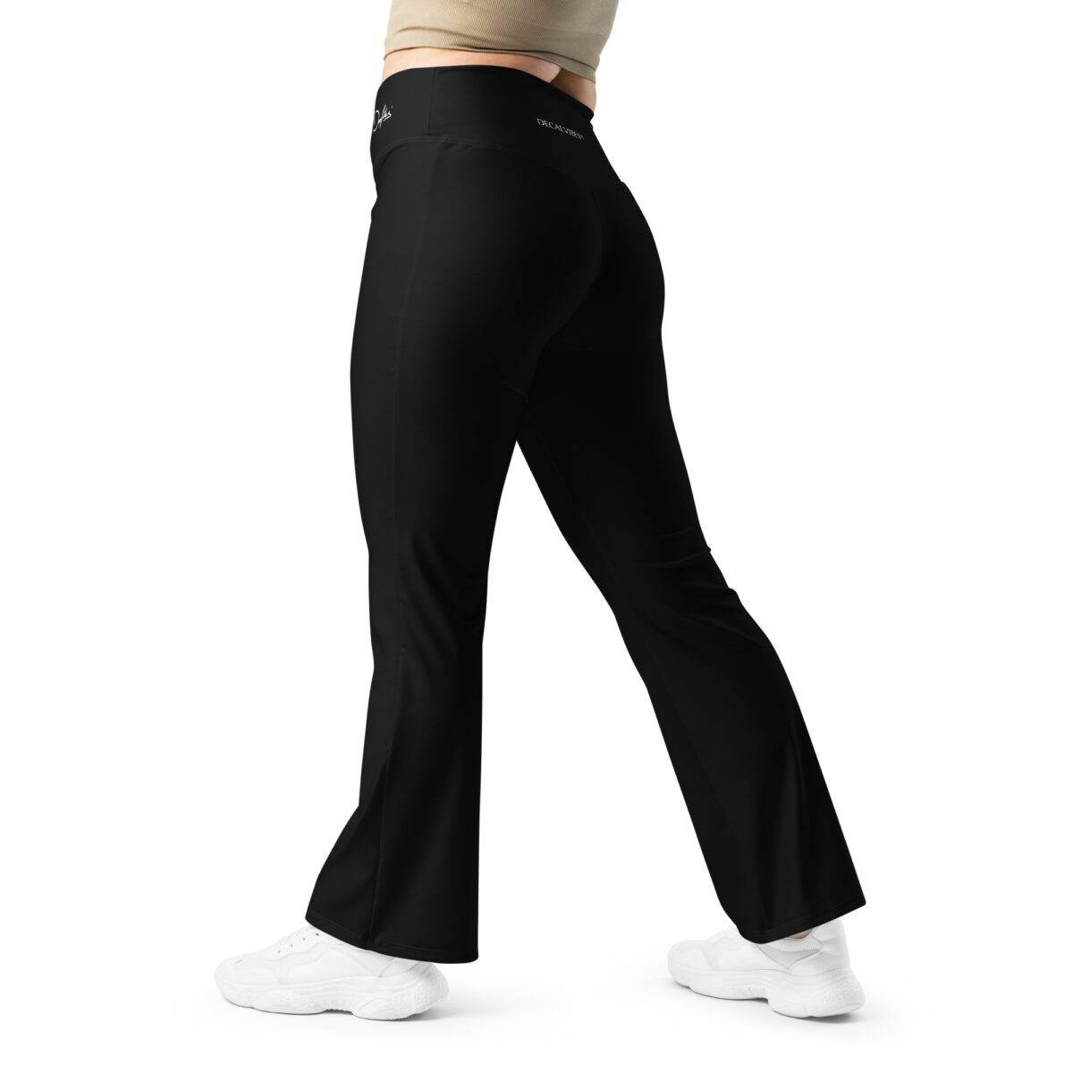 all over print flare leggings white back 6620a3f165a8f high waist leggings mit schlag