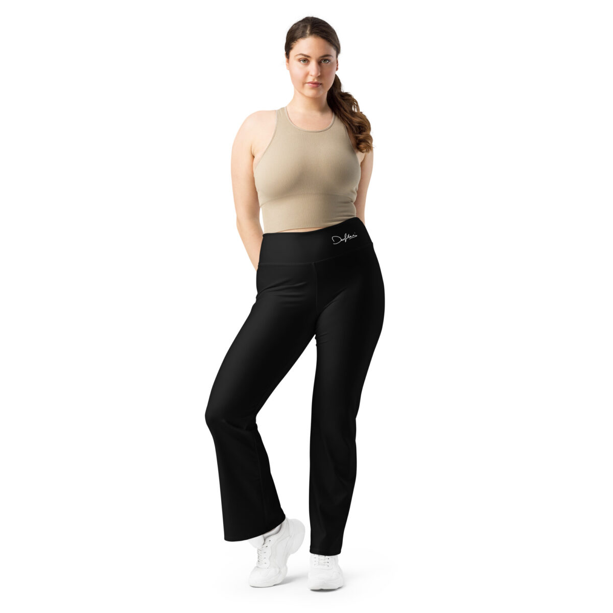 all over print flare leggings white front 6620a3f16599e high waist leggings mit schlag