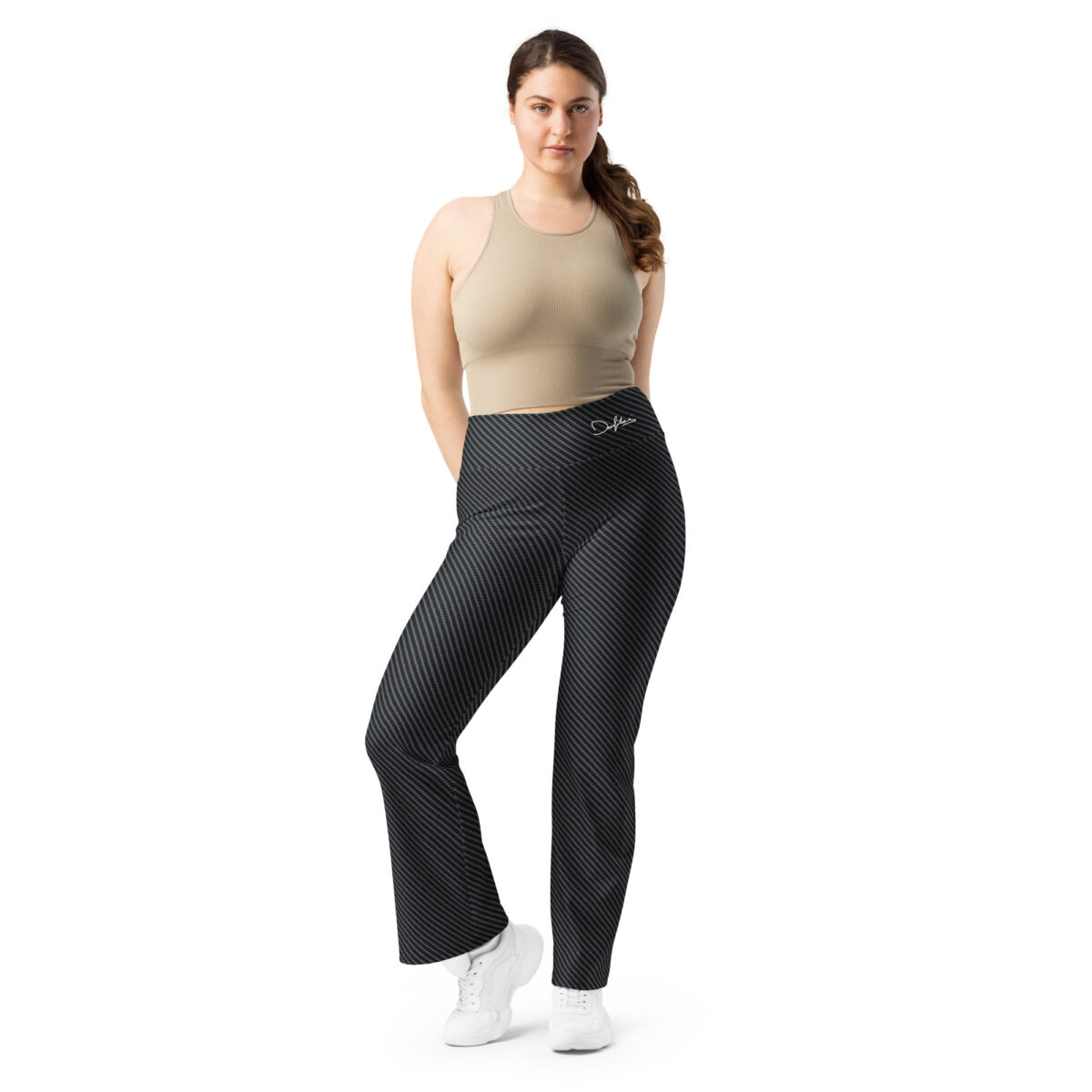 all over print flare leggings white front 6620b990df064 high waist leggings mit schlag