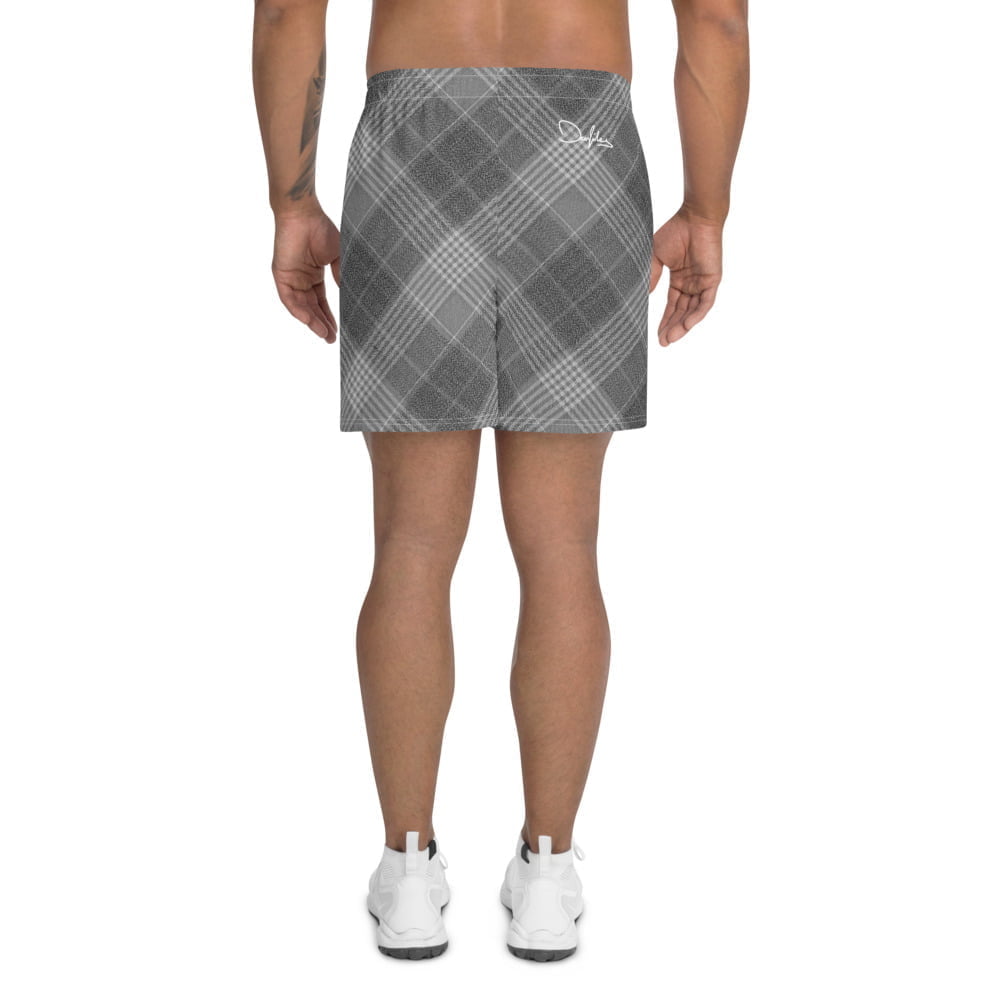 all over print mens athletic long shorts white back 63166116f1de9 Herren sport shorts