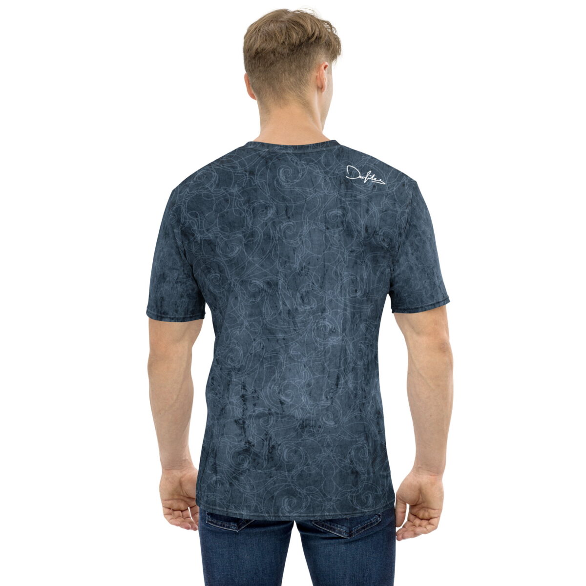 all over print mens crew neck t shirt white back 65f0c8ac16146 herren t-shirt