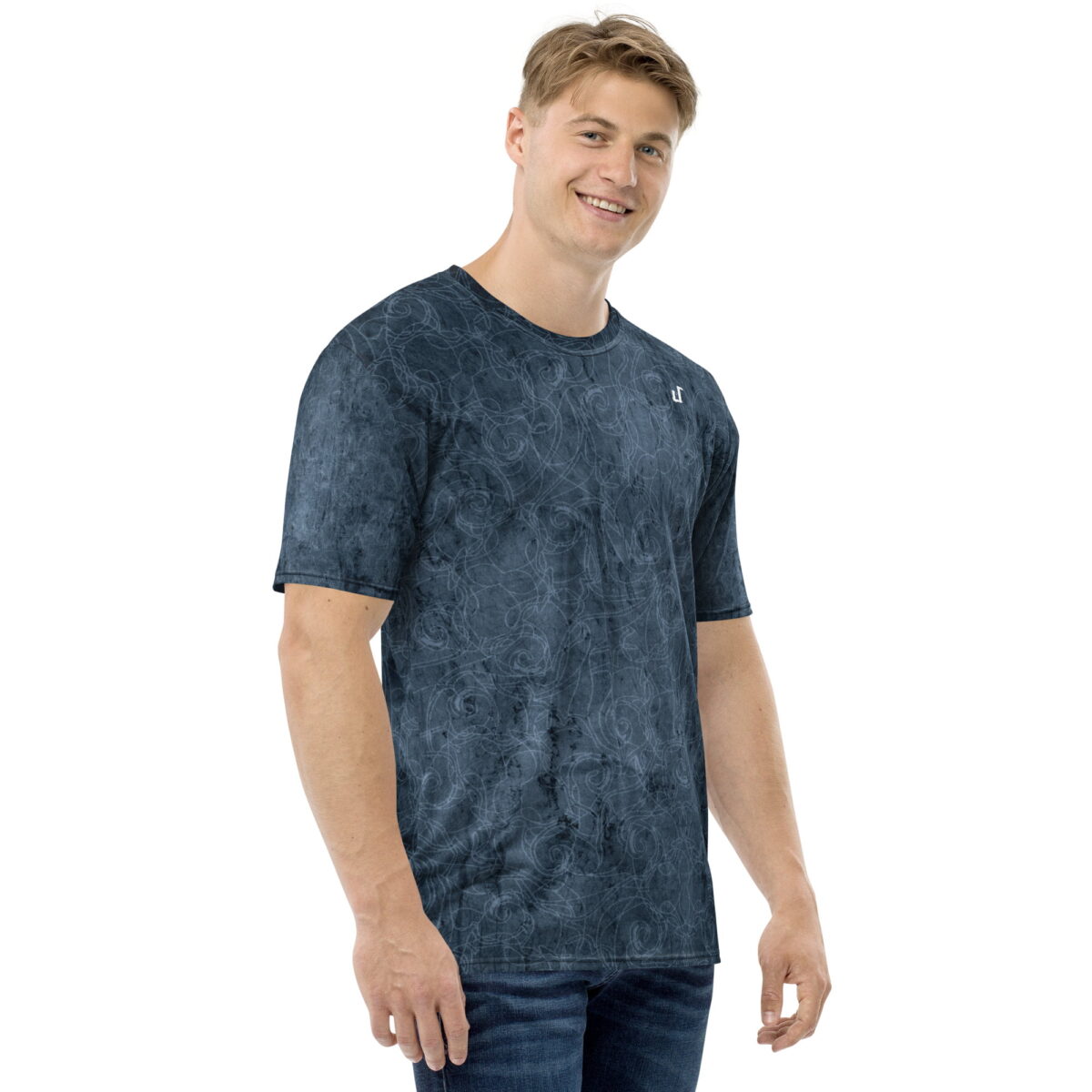 all over print mens crew neck t shirt white right 65f0c8ac161e2 herren t-shirt